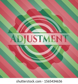 Adjustment christmas emblem background. Vector Illustration. Detailed.