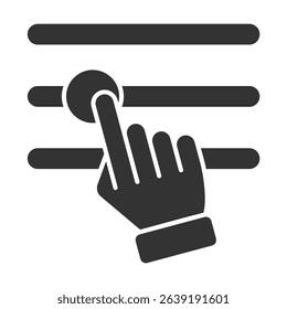 Adjustment Glyph Icon Element For Design