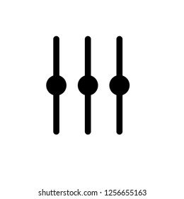 Adjustment Icon. Balance Button Multimedia Vector Illustration. 
Setting Volume Sign and Symbol Logo Template. EPS 10.