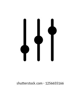 Adjustment Icon. Balance Button Multimedia Vector Illustration. 
Setting Volume Sign and Symbol Logo Template. EPS 10.