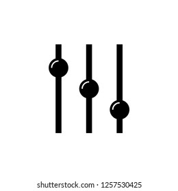 Adjustment Icon. Balance Button Multimedia Vector Illustration. 
Setting Volume Sign and Symbol Logo Template. EPS 10.