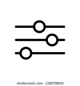 Adjustment Icon. Balance Button Multimedia symbol