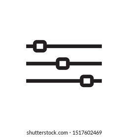 adjustment icon. balance button. multimedia adjusting symbol. simple vector illustration eps10