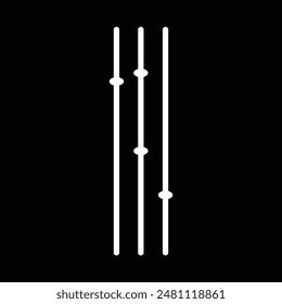 Adjustment Icon. Balance Button Multimedia Vector Illustration. Setting Volume Sign and Symbol Logo Template. EPS 10.