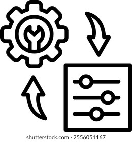 Adjustment Icon Element For Design