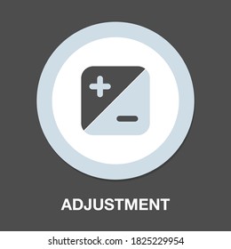 adjustment icon. flat illustration of adjustment vector icon for web