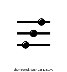 Adjustment Icon. Level, Balance. Multimedia Button, Setting Illustration. Applied as Trendy Symbol for Design Elements, Websites, Presentation and Application - Vector. 