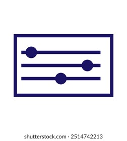 Icono de ajuste, icono de diseño de logotipo
