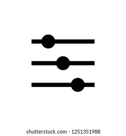 Adjustment Icon. Setting  Illustration. Applied as Trendy Symbol for Design Elements, Websites, Presentation and Application - Vector.
