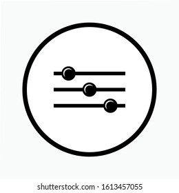 Adjustment Icon. Setting Illustration As a Simple Vector Sign & Trendy Symbol.