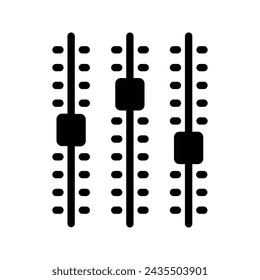 Icono de ajuste. signo de ajuste. para concepto móvil y diseño web. ilustración vectorial