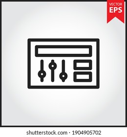Adjustment  icon vector. Eps 10 vector illustration.