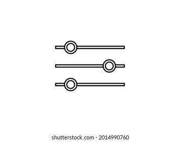 Adjustment Icon. Vector illustration for graphic design, Web, UI, app