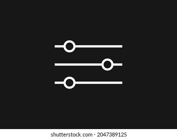 Adjustment Icon. Vector illustration for graphic design, Web, UI, app