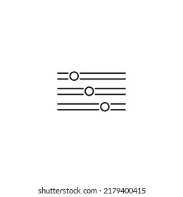 Adjustment Icon. vector illustration simple design