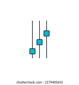 Adjustment Icon. vector illustration simple design