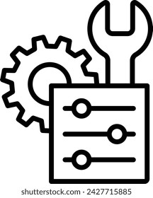 adjustment icon vector setting sign