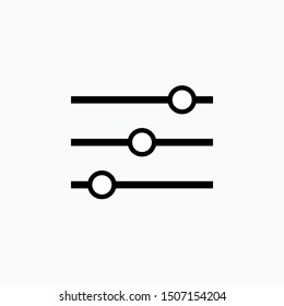Adjustment Icon - Vector, Sign and Symbol for Design, Presentation, Website or Apps Elements.,