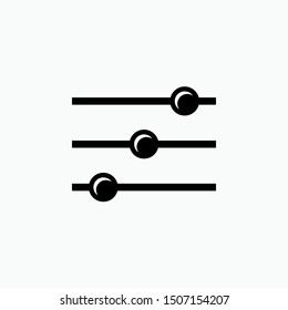 Adjustment Icon - Vector, Sign and Symbol for Design, Presentation, Website or Apps Elements.,