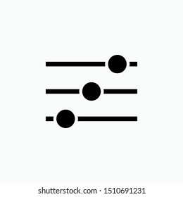 Adjustment Icon - Vector, Sign and Symbol for Design, Presentation, Website or Apps Elements.