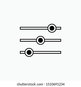 Adjustment Icon - Vector, Sign and Symbol for Design, Presentation, Website or Apps Elements.
