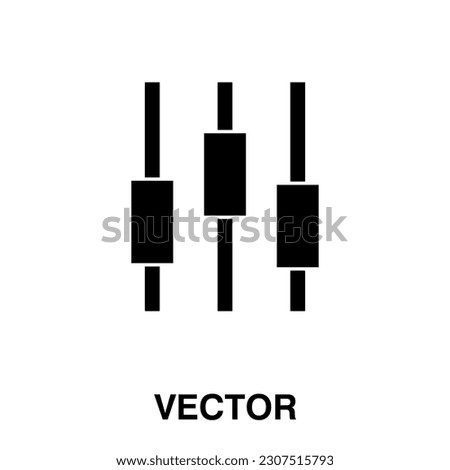 Adjustment icon,vector illustration. vector adjustment icon illustration isolated on White background,.eps