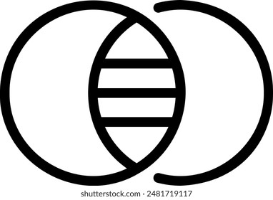 adjustment line icon illustration vector