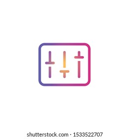 adjustment  - Line Vector Icon