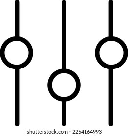 Ajuste - Icono del vector de línea Icono de moda ilustración de estilo sobre fondo blanco..eps