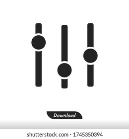  Ajuste Icono de música vectores eps 10