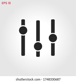  Ajuste Icono de música vectores eps 10