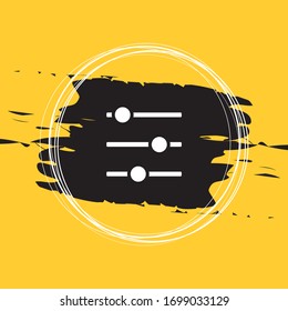Adjustment Music Icon,Filter control,Settings icon Vector Illustration Eps10