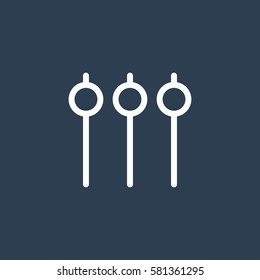 adjustment music line icon vector