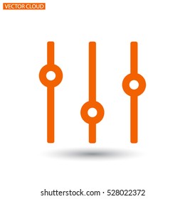 adjustment music line vector icon