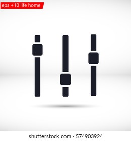 adjustment music line vector icon