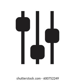 adjustment music line vector icon