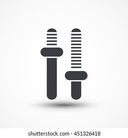 Adjustment music vector icon, audio sliders. Eps10, JPEG, Picture, Image, Logo, Sign, Design, Flat, App, UI, Web, Art, Vector, Solid Style