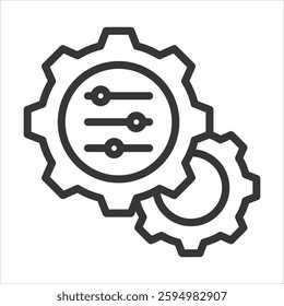 Adjustment Outline Icon Vector Illustration