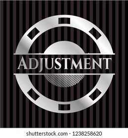 Adjustment silver emblem