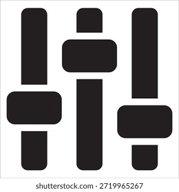 Schiebereglersymbol für Anpassung. Steuerelement-Schieberegler-Symbol Schieberegler für Filtereinstellungen. Symbol, das Einstellungen, Steuerung, Filter und Konfigurationsoptionen darstellt. Geeignet für Web, App, UI, UX, Benutzeroberfläche.