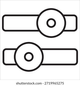 Schiebereglersymbol für Anpassung. Steuerelement-Schieberegler-Symbol Schieberegler für Filtereinstellungen. Symbol, das Einstellungen, Steuerung, Filter und Konfigurationsoptionen darstellt. Geeignet für Web, App, UI, UX, Benutzeroberfläche.