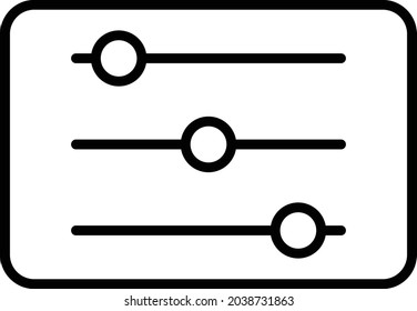 Adjustment Vector Line Icon Design
