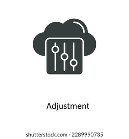 Adjustment Vector    solid Icons. Simple stock illustration stock