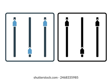 Icono de ajustes. icono relacionado con la configuración y configuración. adecuado para Sitio web, App, interfaces de usuario, imprimible, etc. estilo de icono sólido. diseño de Vector simple editable