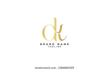 ADK, AKD, DAK, DKA, KDA, KAD, DK, KD, AK, KA, Resumen diseño del logotipo inicial de la letra monográfica
