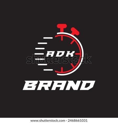 ADK letter logo vector Unique attractive creative modern initial design white color on black color background ADK letter logo icon design
