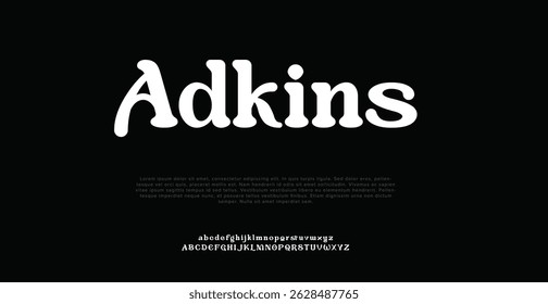 Adkins modern creative minimal alphabet small letter logo design