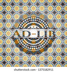 Ad-lib arabic emblem. Arabesque decoration. svg
