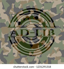Ad-lib camouflaged emblem svg