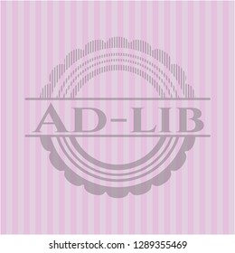 Ad-lib pink emblem svg